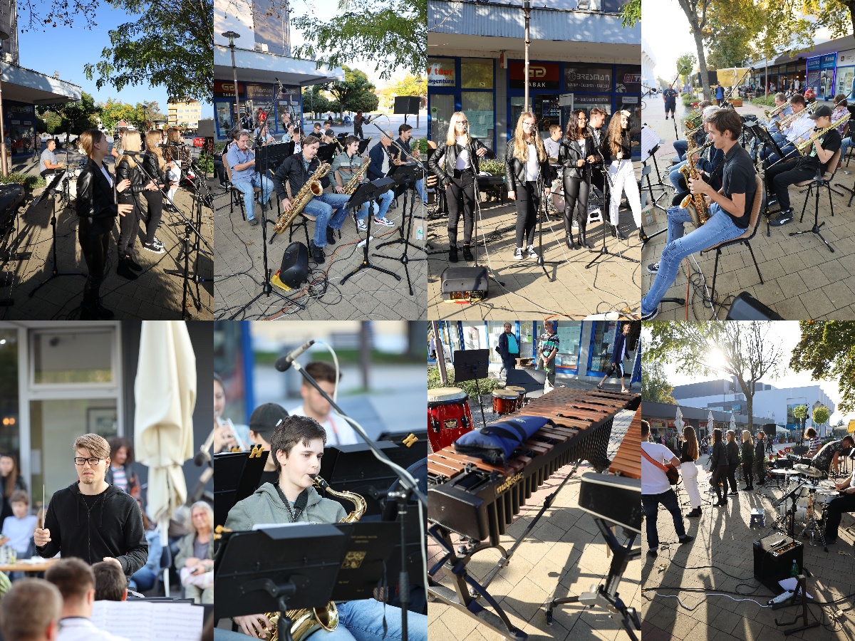 Foto: Koncert súborov ZUŠ L. Stančeka na námestí v Prievidzi