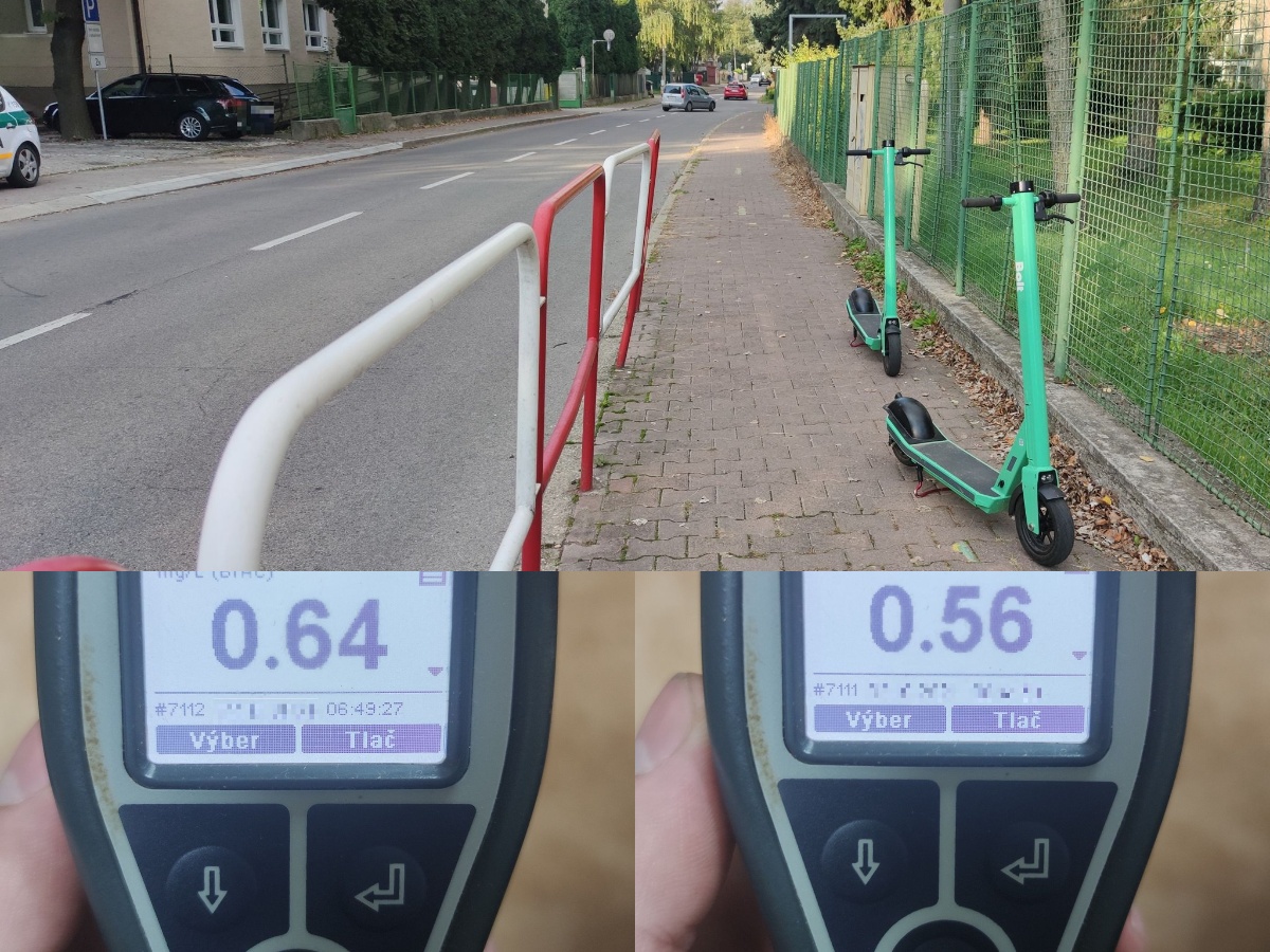 Dvaja mladící jazdili v Prievidzi na elektrických kolobežkách pod vplyvom alkoholu