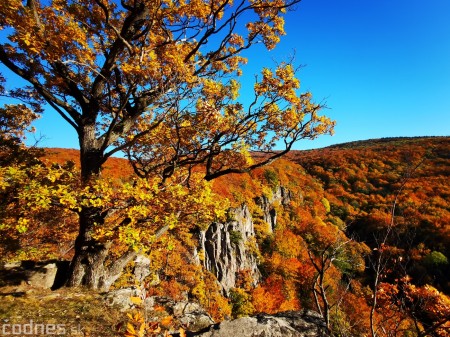 Foto: Jeseň - Skala Hrádok - lezecká oblasť - Kamenec pod Vtáčnikom 25