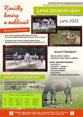 Monty-Ranč Letné jazdecké tábory 22