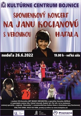 Spomienkový koncert na JANU KOCIANOVÚ s Veronikou HATALA