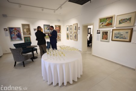 Foto a video: V Prievidzi otvorili v nových priestoroch mestskú galériu Imricha Vysočana 1