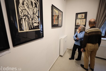Foto a video: V Prievidzi otvorili v nových priestoroch mestskú galériu Imricha Vysočana 52