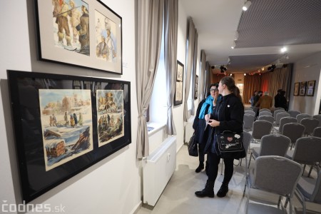 Foto a video: V Prievidzi otvorili v nových priestoroch mestskú galériu Imricha Vysočana 53