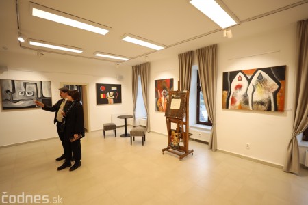 Foto a video: V Prievidzi otvorili v nových priestoroch mestskú galériu Imricha Vysočana 57