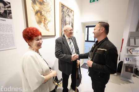 Foto a video: V Prievidzi otvorili v nových priestoroch mestskú galériu Imricha Vysočana 62