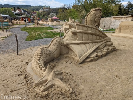 Foto: Nové obrovské pieskové sochy v Bojniciach budete môcť vidieť od 30.4.2022 40