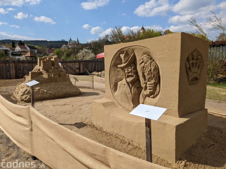 Foto: Nové obrovské pieskové sochy v Bojniciach budete môcť vidieť od 30.4.2022 52