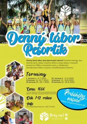 Denný letný tábor pre deti Resortík