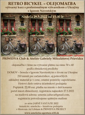 RETRO BICYKEL –OLEJOMAĽBA - výtvarný kurz