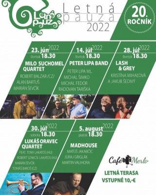 Koncerty Letná pauza 2022 - Prievidza