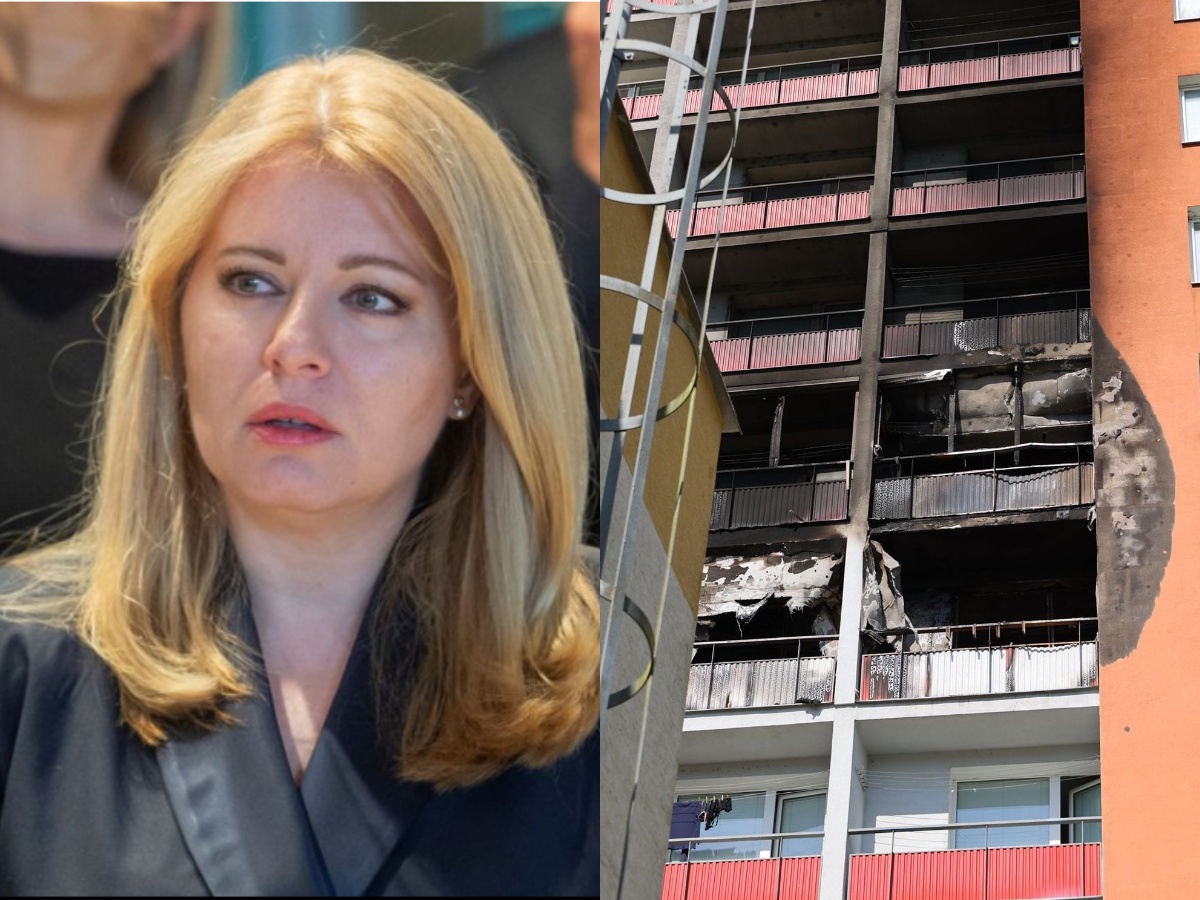 Čaputová vyjadrila úprimnú sústrasť pozostalým obetí požiaru v Handlovej. Ľudom ponúkla ubytovanie