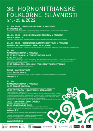Hornonitrianske folklórne slávnosti 2022 - kompletný program 0