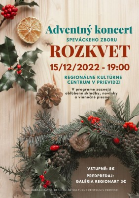 Adventný koncert spevác. zboru Rozkvet