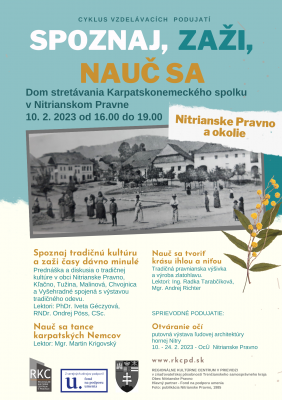 Spoznaj, zaži, nauč sa - Nitrianske Pravno a okolie
