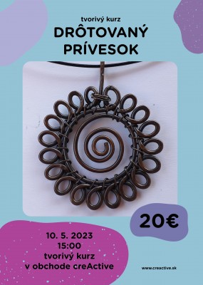 Tvorivý workshop - Drôtovaný prívesok
