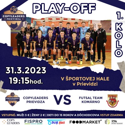 PLAY OFF | 1. kolo | CopyLeaders Prievidza vs. Futsal Team Komárno