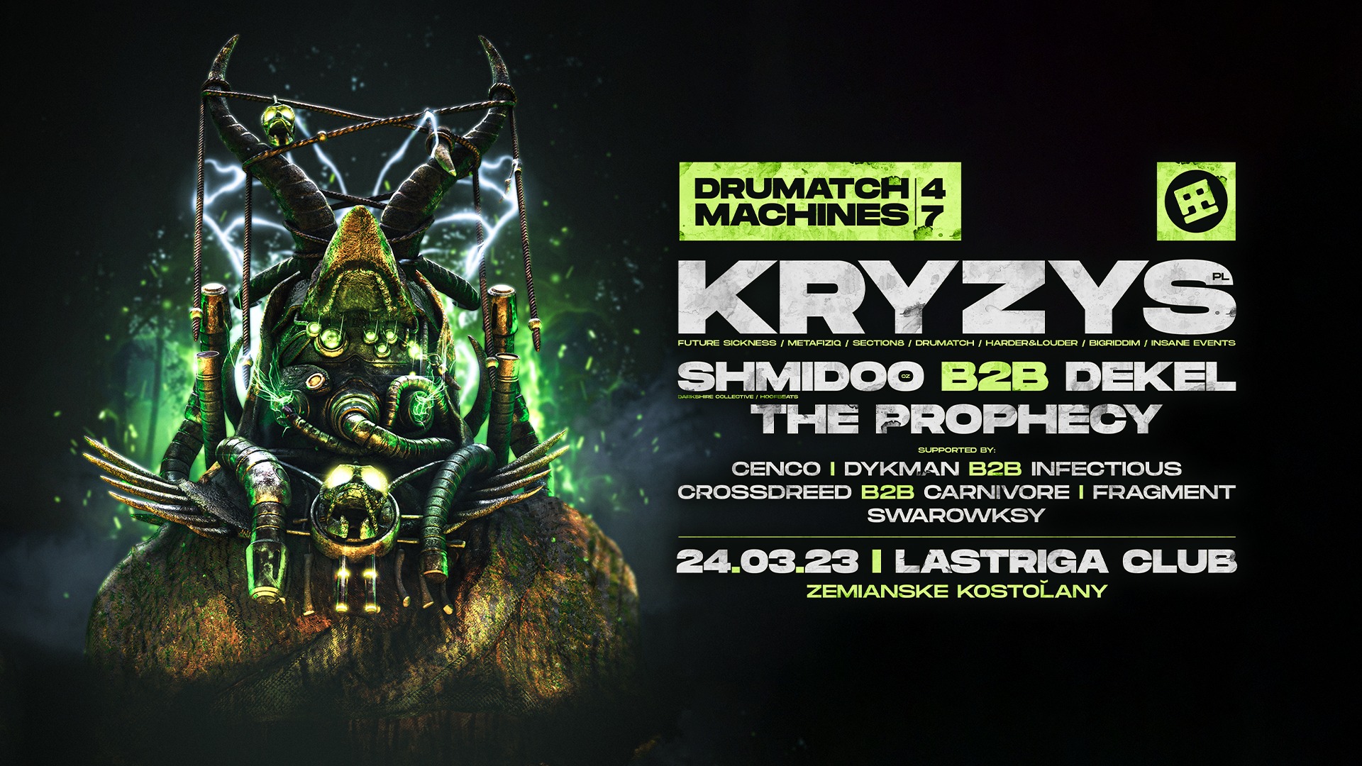 Drumatch Machines 47 with Kryzys / 24.3.2023 / LaStriga Club