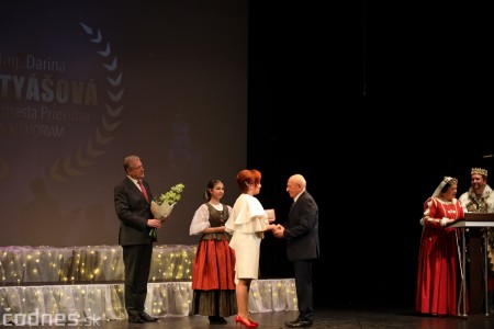 Foto: Tváre mesta 2022 Prievidza, spojený s odovzdávaním mestských ocenení Prievidzský anjel, Cena primátora mesta, Cena mesta - zoznam ocenených. 37