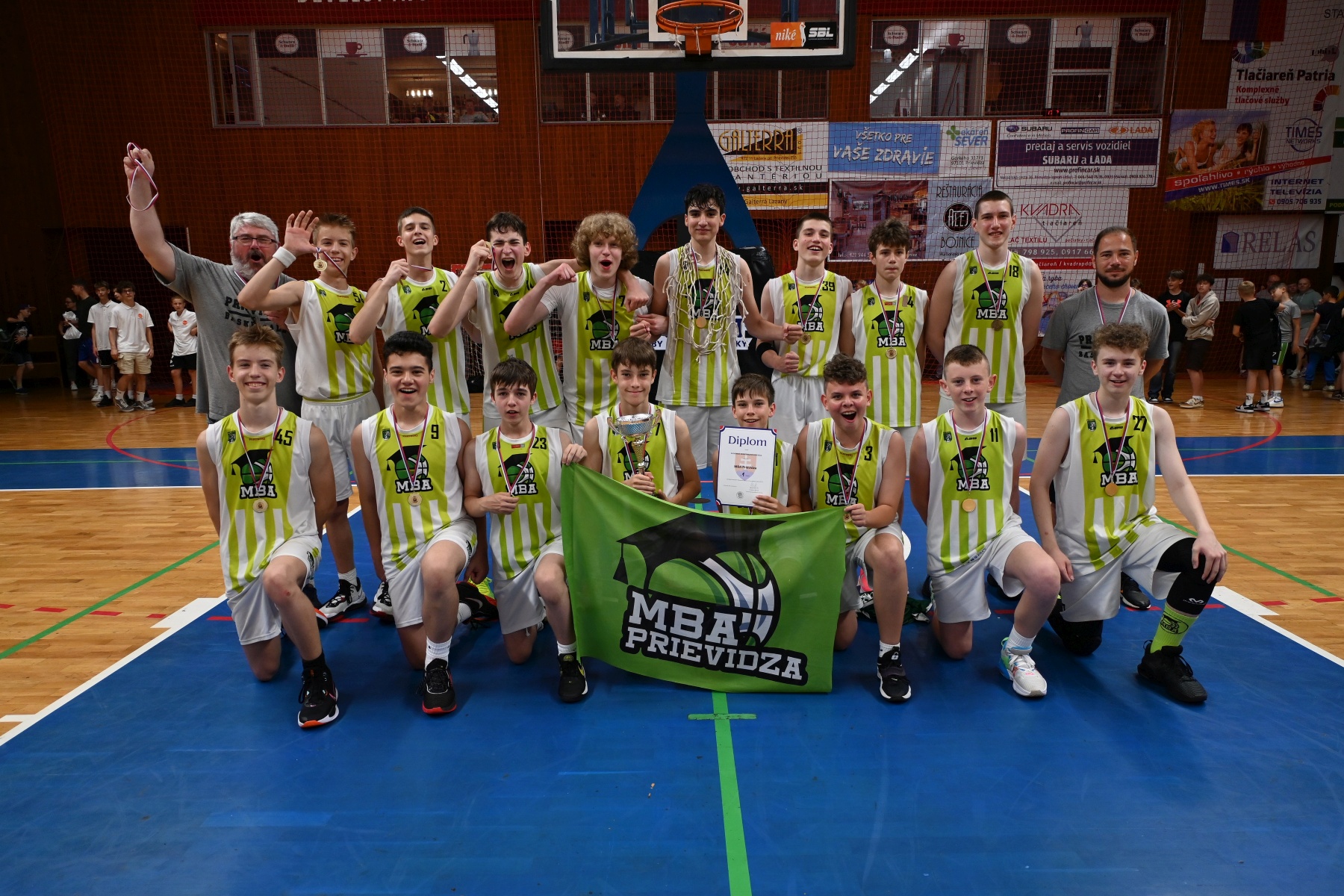 Foto a video: Majstrovstvá SR U14 - MBA Prievidza získali titul Majstra Slovenska