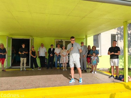 Foto: Dnes slávnostne otvorili zrevitalizovaný športový areál pri CVČ Prievidza. Prispel naň Juraj Kucka 10