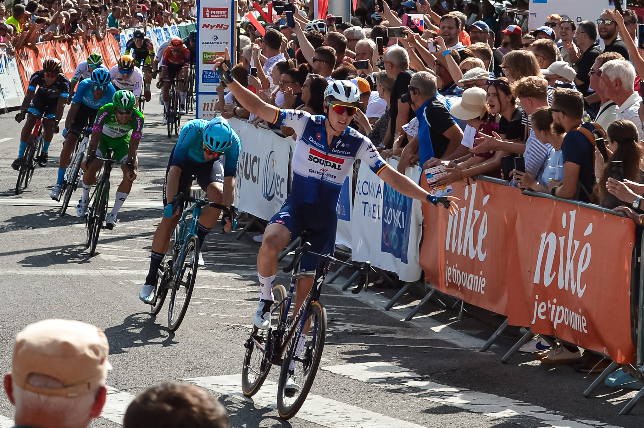 Belgický cyklista Tim Merlier vyhral 4. etapu Okolo Slovenska Prievidza - Nitra