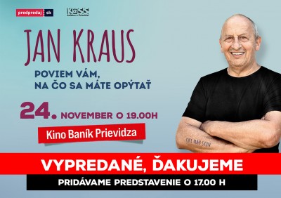 JAN KRAUS - One man show - 2. predstavenie!