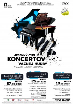 Jesenný cyklus koncertov vážnej hudby v Galérii I. Vysočana