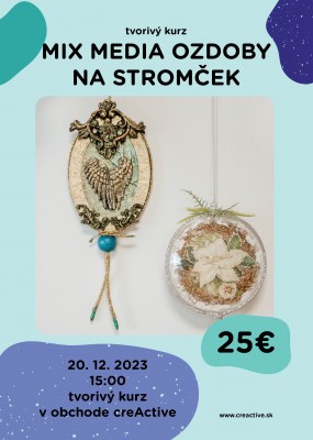 Tvorivý workshop - Ozdoby na vianočný stromček