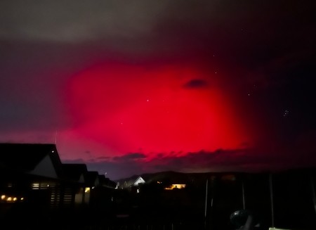 Foto: Aj v Prievidzi bolo dnes vidieť polárnu žiaru 0