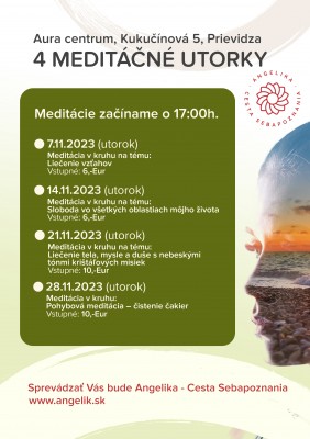 Utorkové meditácie v Aura centre