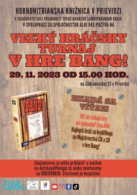 Veľký hráčsky turnaj v hre BANG!