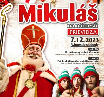 MIKULÁŠ v Prievidzi 2023 - kompletný program