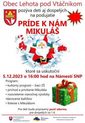 Príde k nám Mikuláš