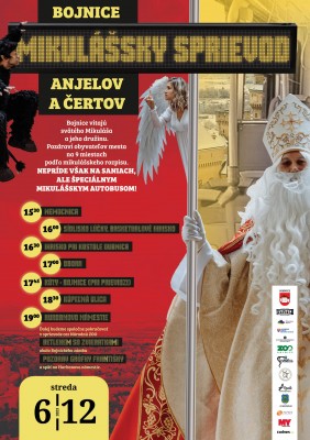 Mikulášsky sprievod anjelov a čertov Bojnice 2023
