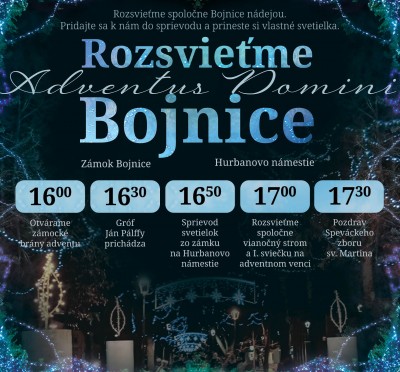 Rozsvieťme Bojnice - Adventus Domini
