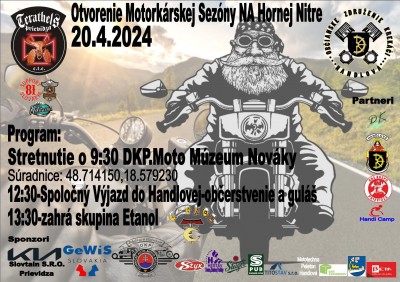 Otvorenie motosezóny na Hornej Nitre 2024 - Nováky, Handlová