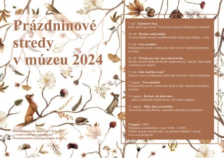 Prázdninové stredy v múzeu 2024 0