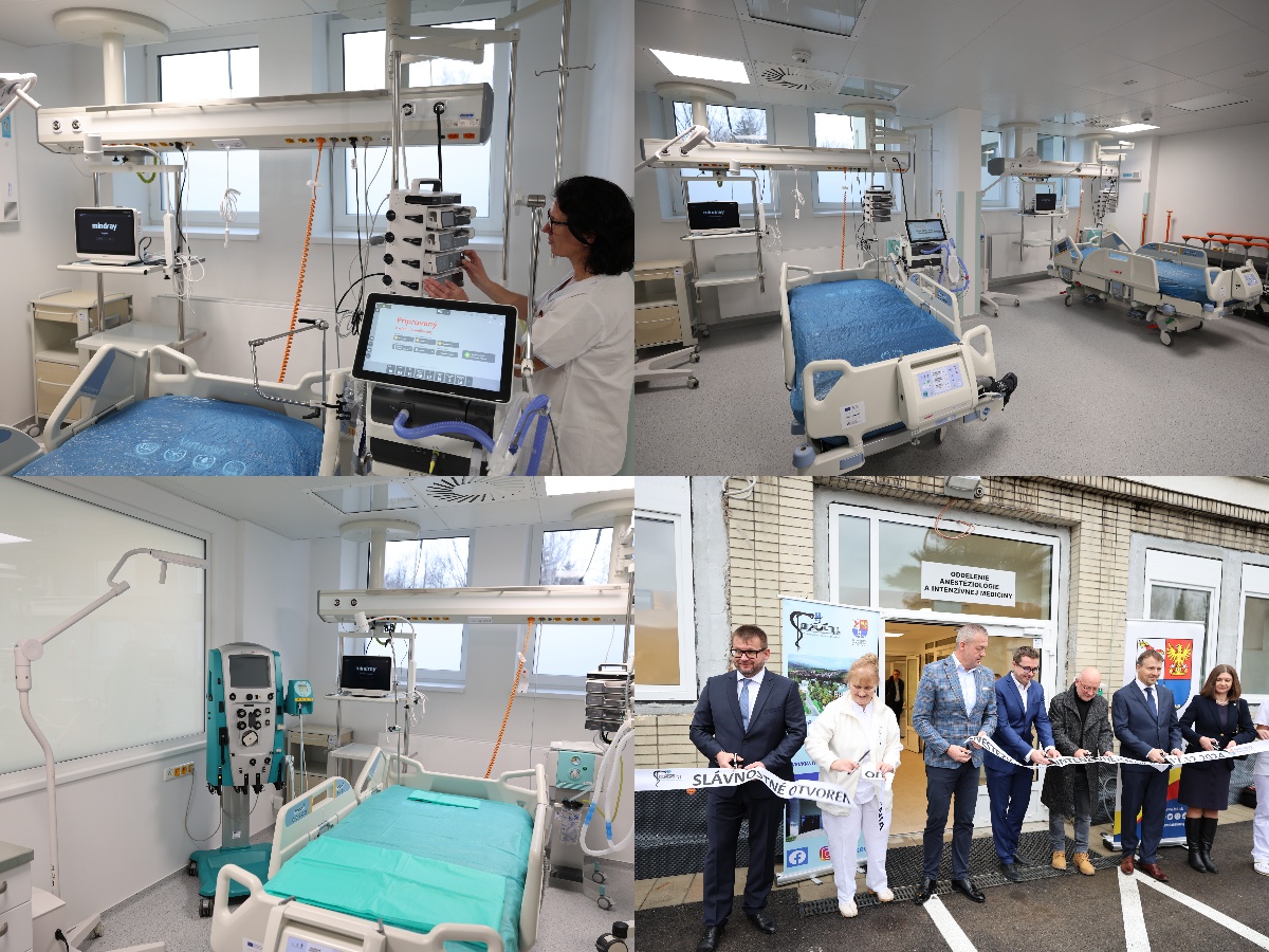Foto a video: Bojnická nemocnica má nové oddelenie anestéziológie a intenzívnej medicíny (OIAM) za viac ako 5,1 milióna eur.