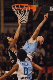 Foto: BC Prievidza v 27. kole základnej časti Tipos SBL predviedla veľký obrat proti Nitre Blue Wings a zvíťazila na domácej palubovke 93:89 2