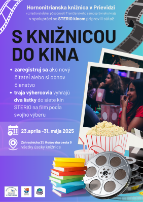 S knižnicou do kina – zapoj sa do súťaže a vyhraj lístky!