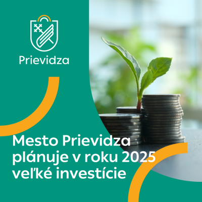 Prievidza plánuje v roku 2025 veľké investície