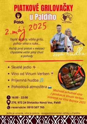 Piatkové grilovačky u Paldiho