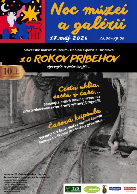 Uhoľná expozícia v Handlovej pozýva na Noc múzeí a galérií 2025