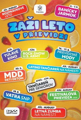 ZAŽI LETO V PRIEVIDZI