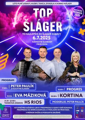 FESTIVALOVÁ PRIEVIDZA – TOP Šláger: To najlepšie zo šláger zábavy