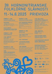 Hornonitrianske folklórne slávnosti 2025 - Mestský park v Prievidzi - kompletný program 0
