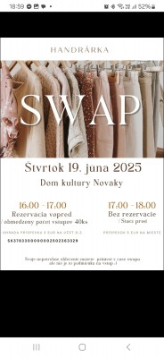 Swap - výmena - odber oblečenia