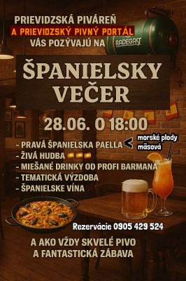 Španielsky večer a Prievidzský pivný pochod