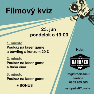 Kvíz zameraný na filmy🎬
